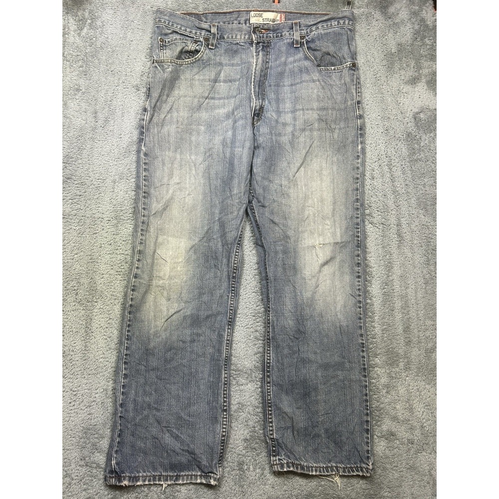 Vintage Levis 569 Jeans Men 36x32 (Ins 30.5) Med Loose Straight Faded Distressed